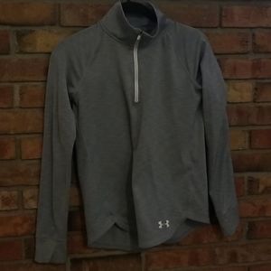 Girls Gray UA Quarter zip